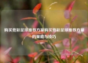 购买竞彩足球推荐方案购买竞彩足球推荐方案的策略与技巧