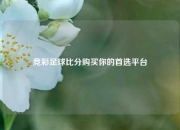 竞彩足球比分购买你的首选平台