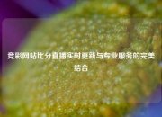 竞彩网站比分直播实时更新与专业服务的完美结合