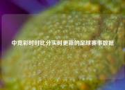 中竞彩时时比分实时更新的足球赛事数据