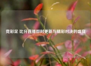 竞彩足 比分直播即时更新与精彩对决的盛宴