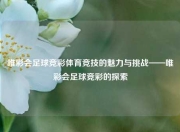 唯彩会足球竞彩体育竞技的魅力与挑战——唯彩会足球竞彩的探索