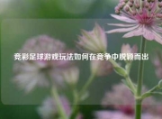 竞彩足球游戏玩法如何在竞争中脱颖而出