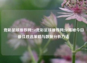 竞彩足球推荐网258竞彩足球推荐网258揭秘今日最佳胜选策略与数据分析方法