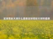 足球竞彩大球什么意思足球竞彩大球的意思