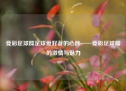 竞彩足球群足球爱好者的心跳——竞彩足球群的激情与魅力