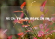 竞彩足球 手机app随时随地掌控足球世界