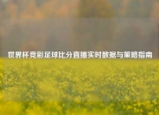世界杯竞彩足球比分直播实时数据与策略指南