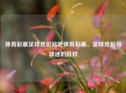 体育彩票足球竞彩贴吧体育彩票、足球竞彩与球迷的狂欢