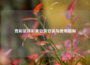 竞彩足球彩票安装安装与使用指南