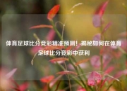 体育足球比分竞彩精准预测！揭秘如何在体育足球比分竞彩中获利