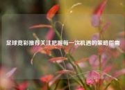足球竞彩推荐关注把握每一次机遇的策略指南