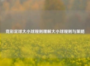 竞彩足球大小球规则理解大小球规则与策略