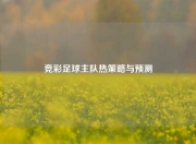 竞彩足球主队热策略与预测