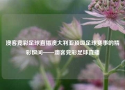 澳客竞彩足球直播澳大利亚顶级足球赛事的精彩瞬间——澳客竞彩足球直播