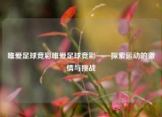 唯爱足球竞彩唯爱足球竞彩——探索运动的激情与挑战