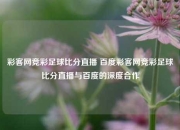 彩客网竞彩足球比分直播 百度彩客网竞彩足球比分直播与百度的深度合作