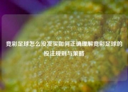 竞彩足球怎么没发买如何正确理解竞彩足球的投注规则与策略