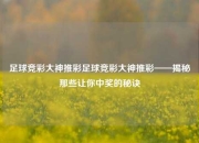 足球竞彩大神推彩足球竞彩大神推彩——揭秘那些让你中奖的秘诀