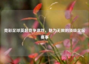 竞彩足球英超竞争激烈，魅力无限的顶级足坛赛事