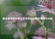 周五足球竞彩周五足球竞彩的精彩预测与分析