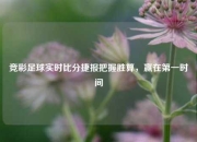 竞彩足球实时比分捷报把握胜算，赢在第一时间
