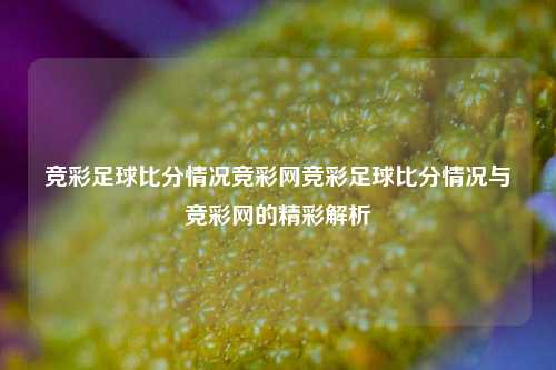 竞彩足球比分情况竞彩网竞彩足球比分情况与竞彩网的精彩解析