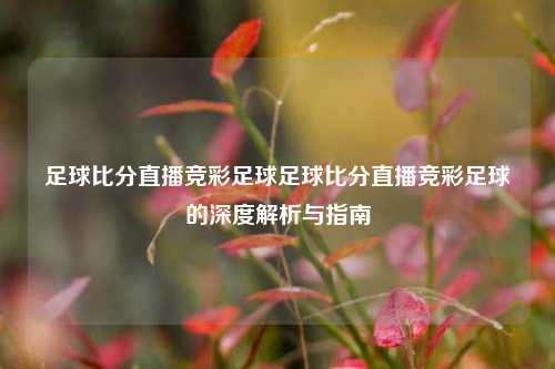 足球比分直播竞彩足球足球比分直播竞彩足球的深度解析与指南