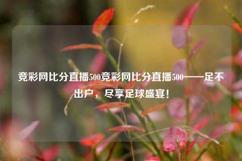 竞彩网比分直播500竞彩网比分直播500——足不出户，尽享足球盛宴！