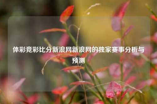 体彩竞彩比分新浪网新浪网的独家赛事分析与预测