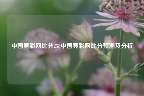 中国竞彩网比分258中国竞彩网比分预测及分析