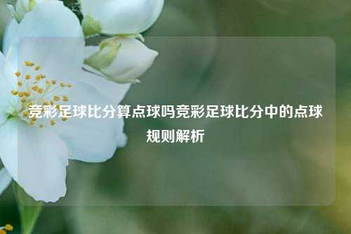 竞彩足球比分算点球吗竞彩足球比分中的点球规则解析