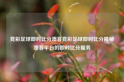 竞彩足球即时比分澳客竞彩足球即时比分揭秘澳客平台的即时比分服务