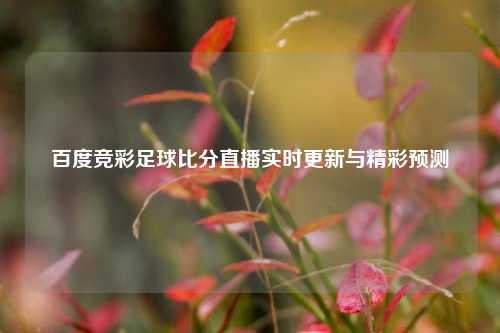 百度竞彩足球比分直播实时更新与精彩预测