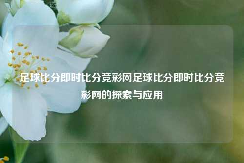 足球比分即时比分竞彩网足球比分即时比分竞彩网的探索与应用