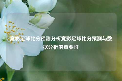 竞彩足球比分预测分析竞彩足球比分预测与数据分析的重要性