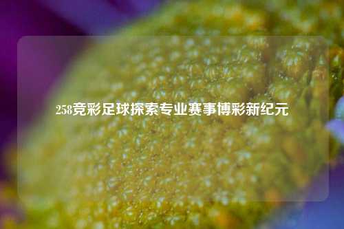 258竞彩足球探索专业赛事博彩新纪元