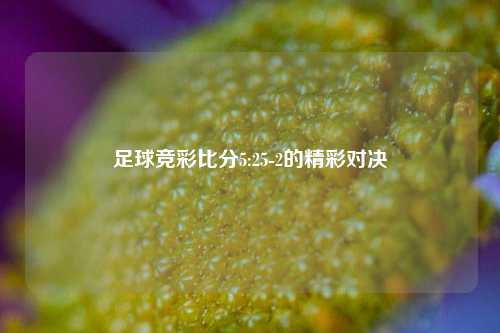 足球竞彩比分5:25-2的精彩对决