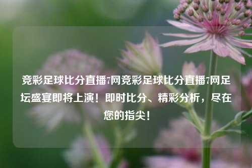 竞彩足球比分直播7网竞彩足球比分直播7网足坛盛宴即将上演！即时比分、精彩分析，尽在您的指尖！