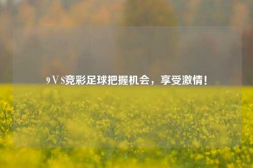 9ⅤS竞彩足球把握机会，享受激情！
